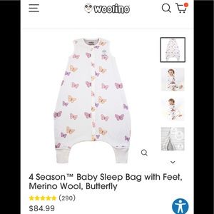 Woolino 4 Season Sleep Sack with Feet 6-18 months